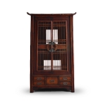 Picture of Antique Chinese Lattice Cabinet