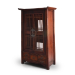 Picture of Antique Chinese Lattice Cabinet