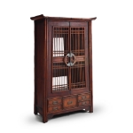 Picture of Antique Chinese Lattice Cabinet