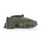 Picture of Chinese Hand-Carved Jade Dog Figurine