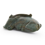 Picture of Chinese Hand-Carved Jade Dog Figurine